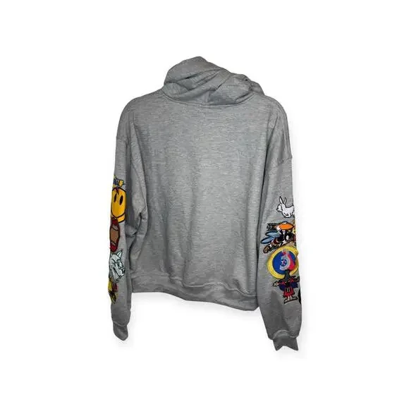 Limited Edition: new Eternal Ambitions ↯ Patch Work Hoodie ↯ Sweatshirt Grey ↯ L - Picture 9 of 16